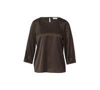 Satinbluse mit 3/4-Ärmeln braun 38