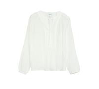 Strukturierte Lyocell-Bluse mit Pointelle-Details 32 weiß 2179442.0100.32