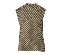 Comma - Bluse weiß/olive - Gr. - 40