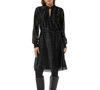 Comma Blusenkleid mit Transparenz-Effekt und Glitzergarn