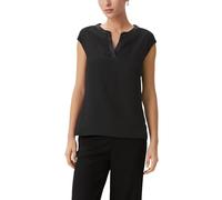 Blusenshirt COMMA Gr. 38, schwarz (black) Damen Shirts Blusenshirts (29407304-38)