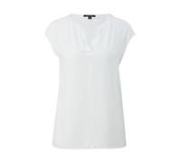 comma - Blusenshirt aus Viskosestretch weiß - Gr. - 36