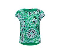 comma - T-Shirt grün|mehrfarbig - Gr. - 46