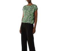 Comma Blusenshirt im Fabricmix mit Leo-Muster