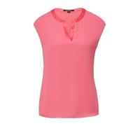 comma Blusenshirt im Fabricmix mit Tunikaausschnitt Altrosa 44