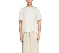 Comma T-Shirt Rundhals Regular Fit Viskose-Mix 95% Viskose/5% Elasthan Beige Gr. 34