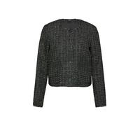 comma - Bouclé-Jacke mit aufgesetzten Taschen schwarz - Gr. - 40