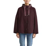 COMMA Cape-Jacke aus Doubleface mit Nylon-Kapuze