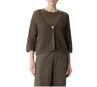 comma - Strickjacke braun - Gr. - S