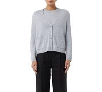 Comma Strickcardigan im Loose Fit aus Wollmix Grau Größe 36