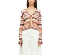 comma - Strickjacke beige|mehrfarbig - Gr. - 36