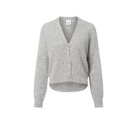 Cardigan, Damen, Gr. S (36), graumelange, Strick, Obermaterial: 46% Polyamid, 27% Alpaka, 27% Wolle, COMMA CASUAL IDENTITY, casual, relaxed fit taillenlang, V-Ausschnitt, Langarm, Strickjacken, casual