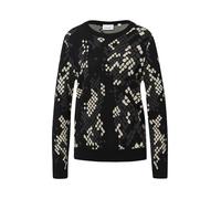 Strickpullover grau|mehrfarbig 36