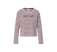 Sweatshirt, Damen, Gr. 42, dk rose stripe, Sweatware, Obermaterial: 95% Baumwolle, 5% Elasthan, COMMA CASUAL IDENTITY, gestreift, bequem taillenbedeckt, Rundhals, Sweatshirts Sweatshirt, taillenbedeck