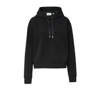 Kapuzensweatshirt, Damen, Gr. 38, schwarz, Sweatware, Obermaterial: 79% Baumwolle, 15% Polyester, 6% Elasthan, COMMA CASUAL IDENTITY, unifarben, lässig geschnitten taillenbedeckt, Rundhals, angesetzte