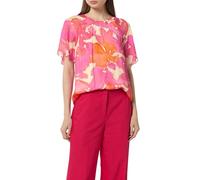 comma - Chiffon-Bluse mit blickdichtem Futter pink - Gr. - 38