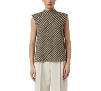 comma - Bluse weiß|olive - Gr. - 42