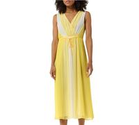 Comma Chiffon-Kleid mit elastischer Taille und Bindeband