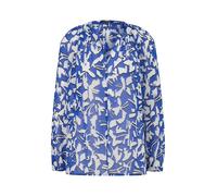 comma CI - Bluse aus Chiffon blau - Gr. - 34