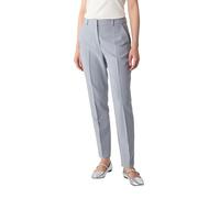 Comma Anzughose Slim Fit mit Bügelfalten Rauchblau Größe 40