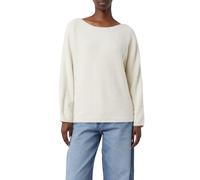 Strickpullover COMMA, Damen, Gr. 38, beige (ecru), Strick, Obermaterial: 50% Baumwolle, 50% Polyamid, unifarben, casual, Pullover (57855458-38) ecru