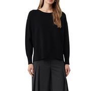 Strickpullover COMMA, Damen, Gr. 44, schwarz, Strick, Obermaterial: 72% Viskose, 28% Polyester, unifarben, casual, Pullover (15211730-44) schwarz