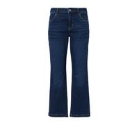 comma - Cropped Jeans mit Flared Leg und Waschung blau - Gr. - 34