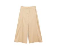 COMMA Damen Culotte aus Baumwollstretch - Extra Wide Leg, Mid Rise, Formbund - Für Business & Casual