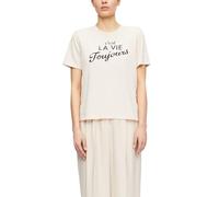 comma - T-Shirt beige - Gr. - 40