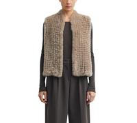 Comma Outdoor-Weste aus Kunstfell (Fake-Fur) Regular Fit Braun Größe S