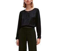 Comma Damen 60.2.61.10.100.2127138 Bluse, 9999 schwarz, 40