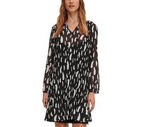 Comma Damen 60.2.61.20.200.2121615 Kleid, 99B0 schwarz, 36