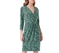 Comma Damen 60.2.61.20.200.2128560 Kleid, 99B1 grün|Mehrfarbig, 34