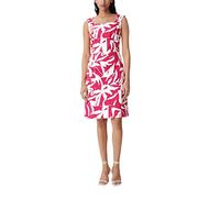 Comma Damen 60.2.61.20.200.2132836 Kleid, 44C8 pink|weiß, 40