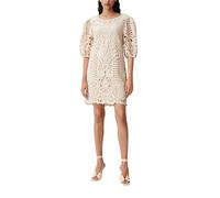 Comma Damen 60.2.61.20.200.2133247 Kleid, 8115 beige, 36
