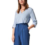 Comma Damen 601.11.899.10.100.1279085 Bluse, Blau (Pin Stripe 55j1), 34