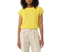 Comma Damen Ärmelloses Shirt mit Zierband T-Shirt