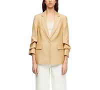 Blazer aus Leinenmix mit gerafftem Ärmel 34 braun 2180703.84W0.34