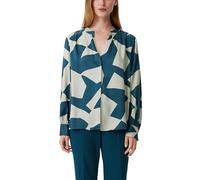 Comma Damen Bluse mit Tunika-Ausschnitt Bluse