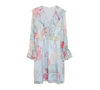 comma - Kleid blau|mehrfarbig - Gr. - 38