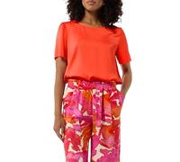 Comma Damen Fließendes Shirt aus Satin im Relaxed Fit Bluse