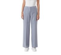 COMMA Wide Fit Stoffhose mit Viskose-Anteil und Bügelfalten in Rauchblau, Größe 46