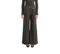 COMMA Damen Hose - Wide Leg, Lederoptik, Elastikbund