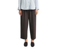 Comma Damen Hose Wide Leg mit Nadelstreifen und Gürtel Braun Größe 34