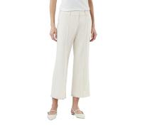 Comma Damen Hose, Wide Leg Verkürzte Flared Leg Hose aus Baumwollstretch