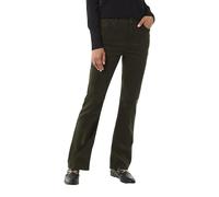 Comma Damen Jeans Twill-Hose mit Flared Leg