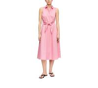 Comma Damen Kleid - Midi, tailliert, ärmellos mit Schleifen-Detail