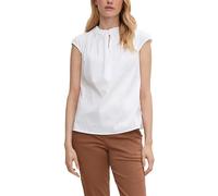 comma Damen Kurzarm Bluse, 0100 White, 36