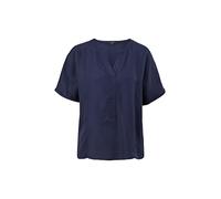 comma Damen Kurzarm Bluse, 5876 tiefblau, 42