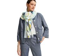 comma Damen Leichter Schal mit Allover-Print mint green faded flower 1